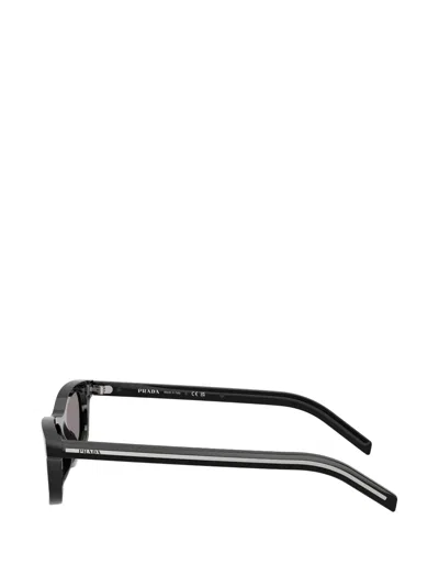 Prada Eyewear Rectangle Frame Sunglasses In Animal Print