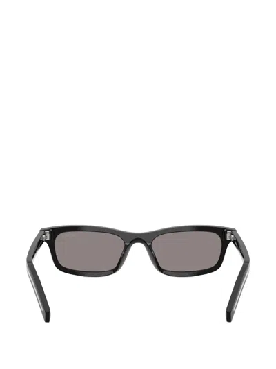 Prada Eyewear Rectangle Frame Sunglasses In Animal Print