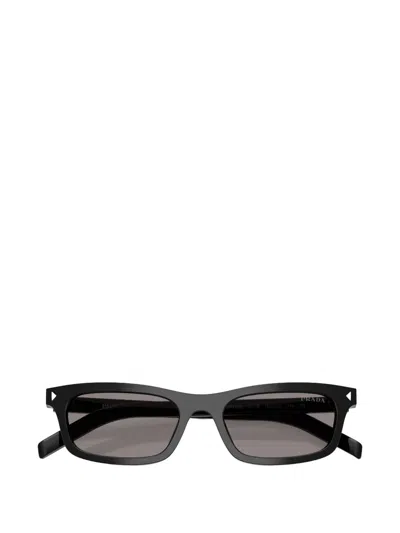 Prada Eyewear Rectangle Frame Sunglasses In Animal Print