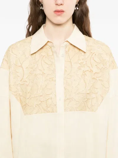 Less Patchwork Shirt In Neutral