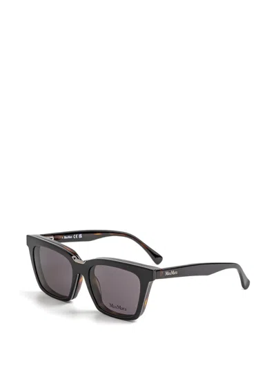 Max Mara Eyewear Square-frame Glasses In Black