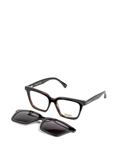 Max Mara Eyewear Square-frame Glasses In Black