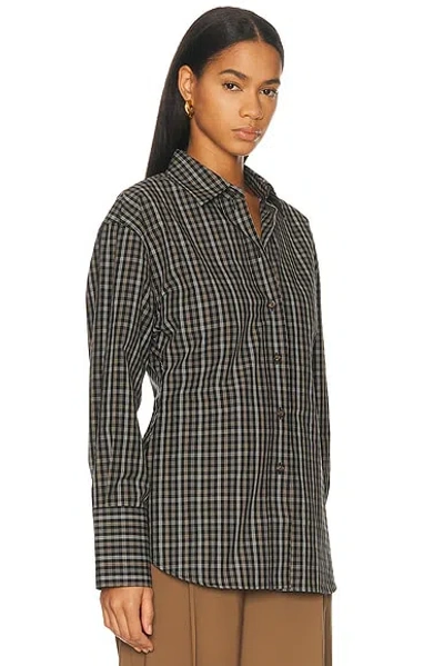 Rohe Shaped Check Shirt In Multi