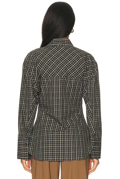 Rohe Shaped Check Shirt In Multi