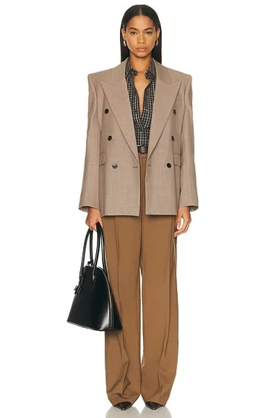 Rohe Shaped Check Shirt In Multi