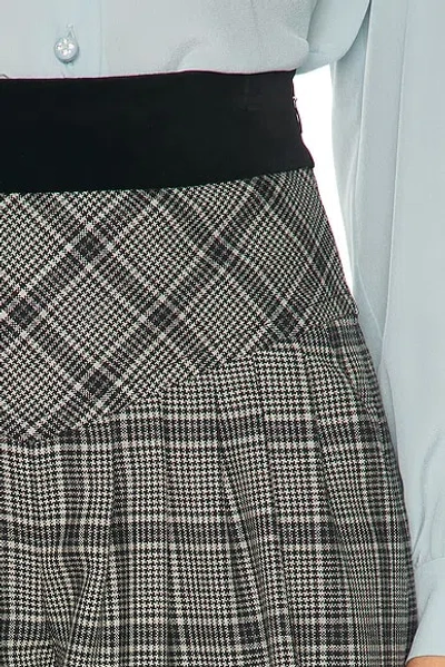 Valentino Check Wool Bermuda Shorts In Gray