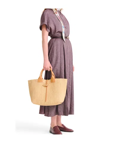 Longchamp Double-handled Handbag In White