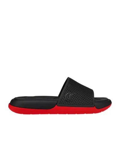 Christian Louboutin Louboutin Slides And Clogs Easy Breezy Men Rubber Black In Black
