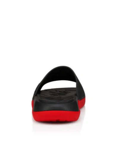 Christian Louboutin Louboutin Slides And Clogs Easy Breezy Men Rubber Black In Black