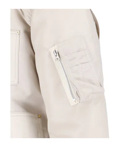 Sacai Coat Men Color White