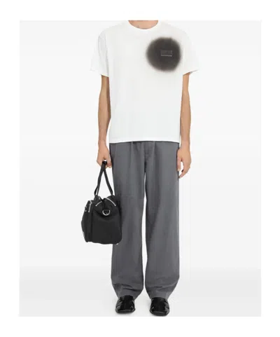 Mm6 Maison Margiela White T-shirt With Spray Print In White
