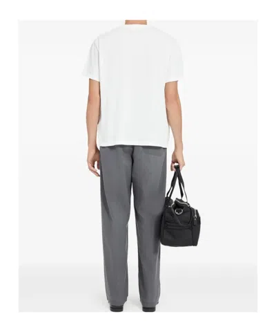 Mm6 Maison Margiela White T-shirt With Spray Print In White