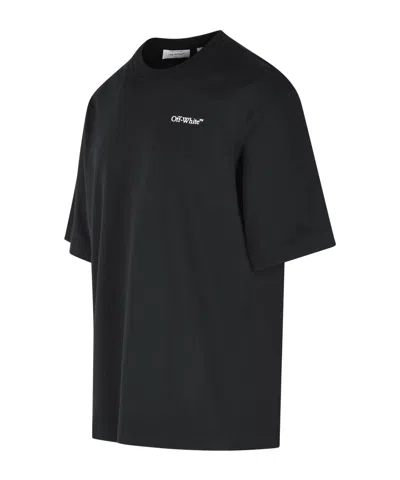 Off-white Slim Fit Scratch Arrow Graphic T-shirt In Black