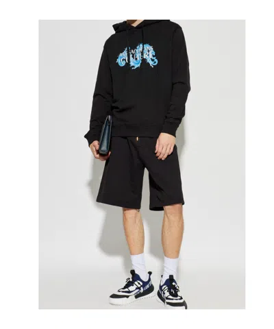Versace Jeans Pullover Hoodie In Black