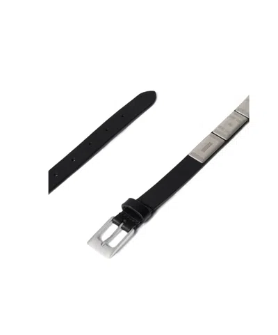 Lemaire Buffalo Studs Belt 20 Mm In Leather In Black