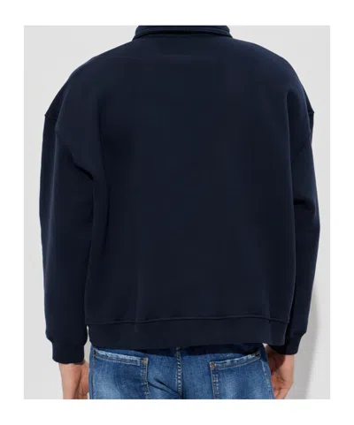 Dsquared2 Long-sleeved Sweatshirt In Blue
