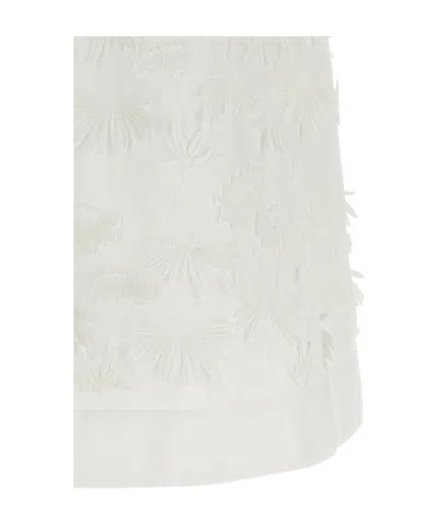 P.a.r.o.s.h White Embroidered Top In White