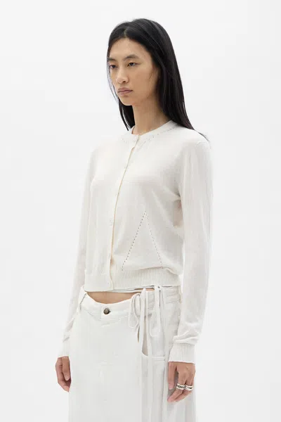 Ann Demeulemeester Bjel Button-up Cardigan In White