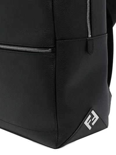 Fendi Lui Zip Backpack In Black
