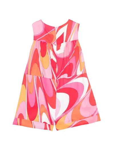 Pucci Junior Printed Dress In Multi