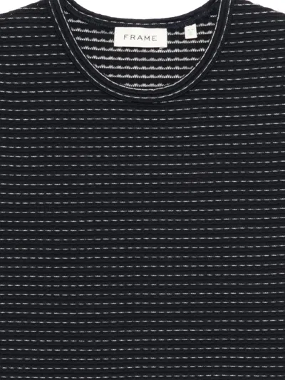 Frame Striped T-shirt In Black