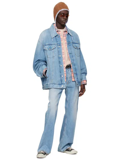Acne Studios Oversize Unisex Denim Jacket In Blue