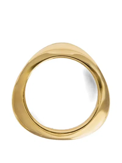 Jil Sander Engraved Ring In Gold