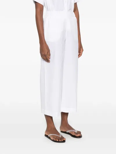 Ottod'ame Elasticated Trousers In White