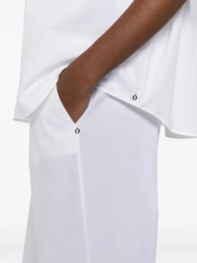 Ottod'ame Elasticated Trousers In White