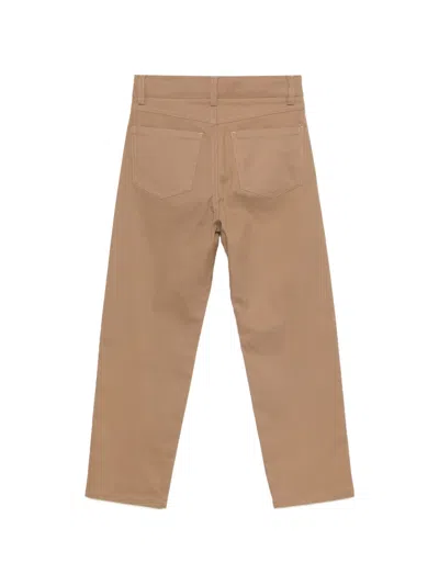 Balmain Five-pockets Trousers In Brown