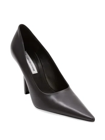 Victoria Beckham Black Victoria Stiletto 100 Leather Heels