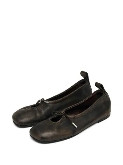 Alohas Unlined Drawstring Ankle Boots With Flexible Soles In Brown