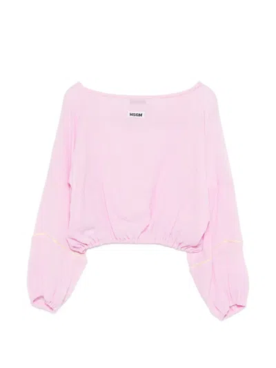 Msgm Long-sleeve Top In Multi