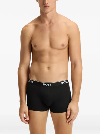 Hugo Boss Patterned Logo Boxers Pack Of Three In Multi