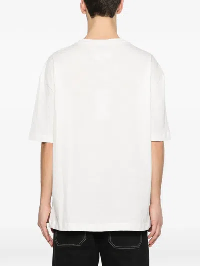 Maison Margiela Neutrals Scattered Numbers Rectangular Cotton T-shirt In White