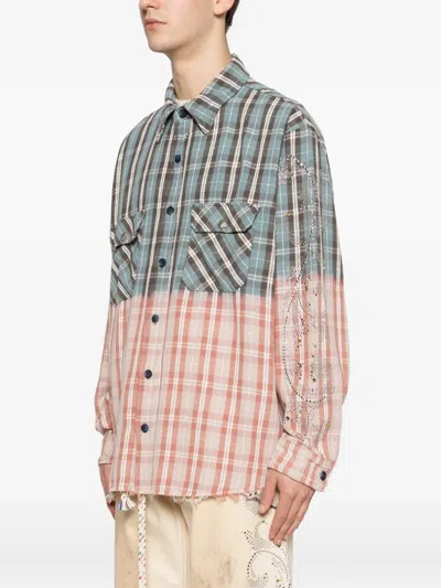 Ercole Studio Patterned Flannel Overshirt In Multi
