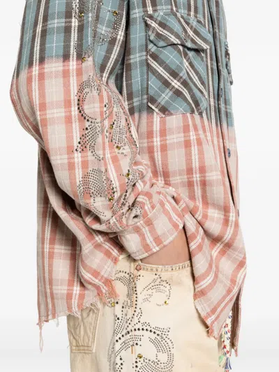 Ercole Studio Patterned Flannel Overshirt In Multi