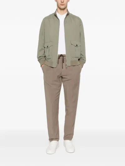 Dondup Drawstring Trousers In Brown