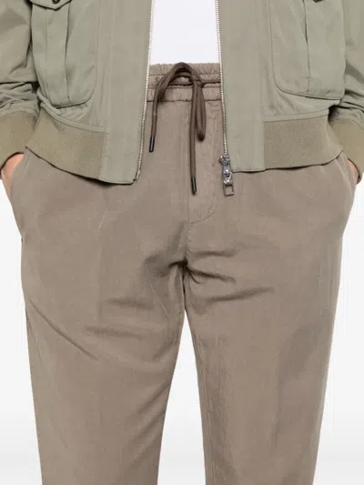 Dondup Drawstring Trousers In Brown