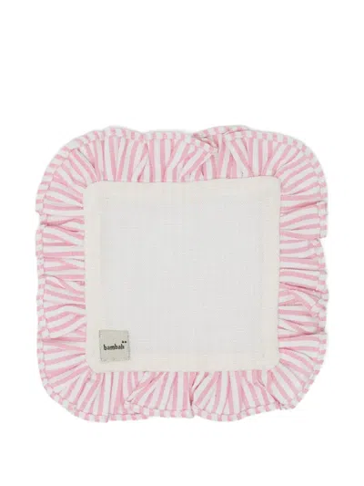 Bambah Ruffled Coaster In Pink