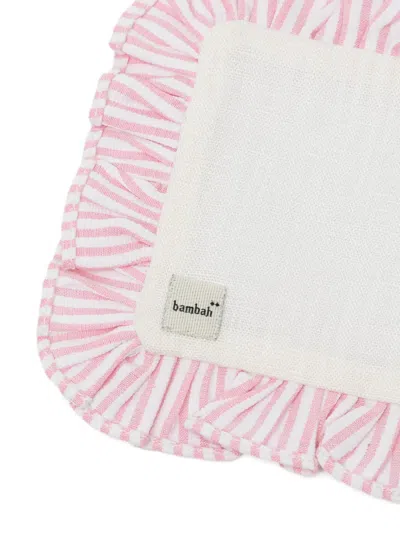 Bambah Ruffled Coaster In Pink