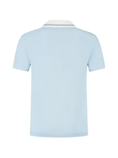 Fendi Logo-detail Polo Shirt In Blue