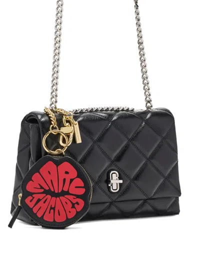 Marc Jacobs Lips Cookie Leather Pouch In Black