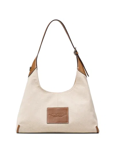 Marc Jacobs Beige Cotton Polyester Shoulder Bag In White