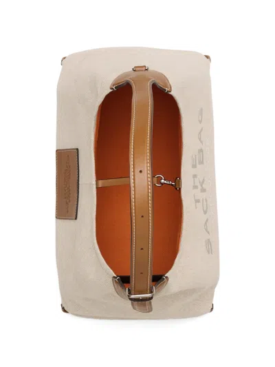 Marc Jacobs Beige Cotton Polyester Shoulder Bag In White