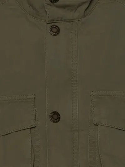 Barbour Jacket With Pockets In Green