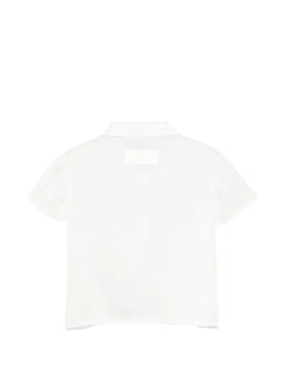 Balmain Ruffled Buttoned Shirt In White
