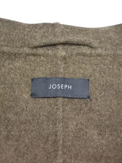 Pre-owned Joseph Shawl-collar Wool Coat In Green