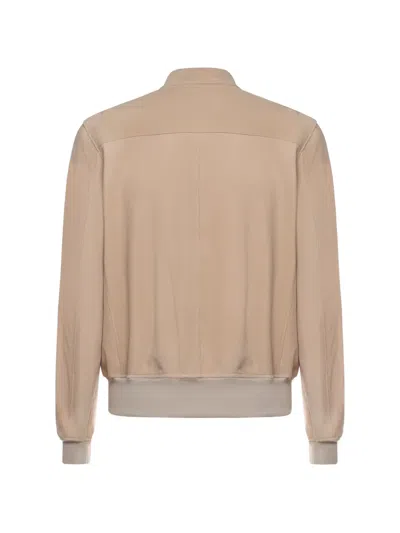 Eleventy Buttoned Suede Jacket In Brown