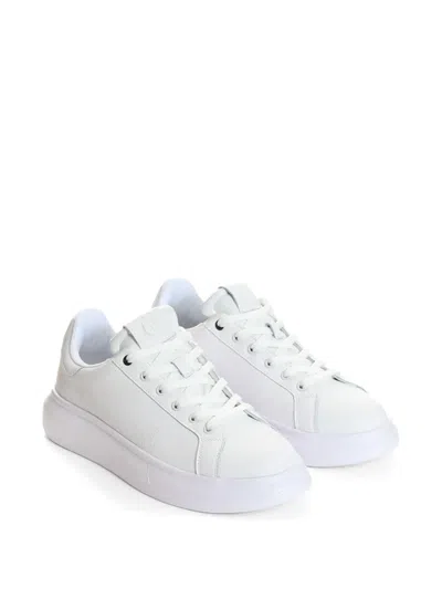 Just Cavalli Platform Sneakers In White
